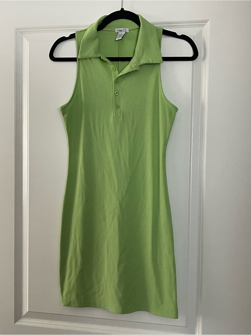 Rue21 Lime Green Sleeveless Polo Dress-Size M